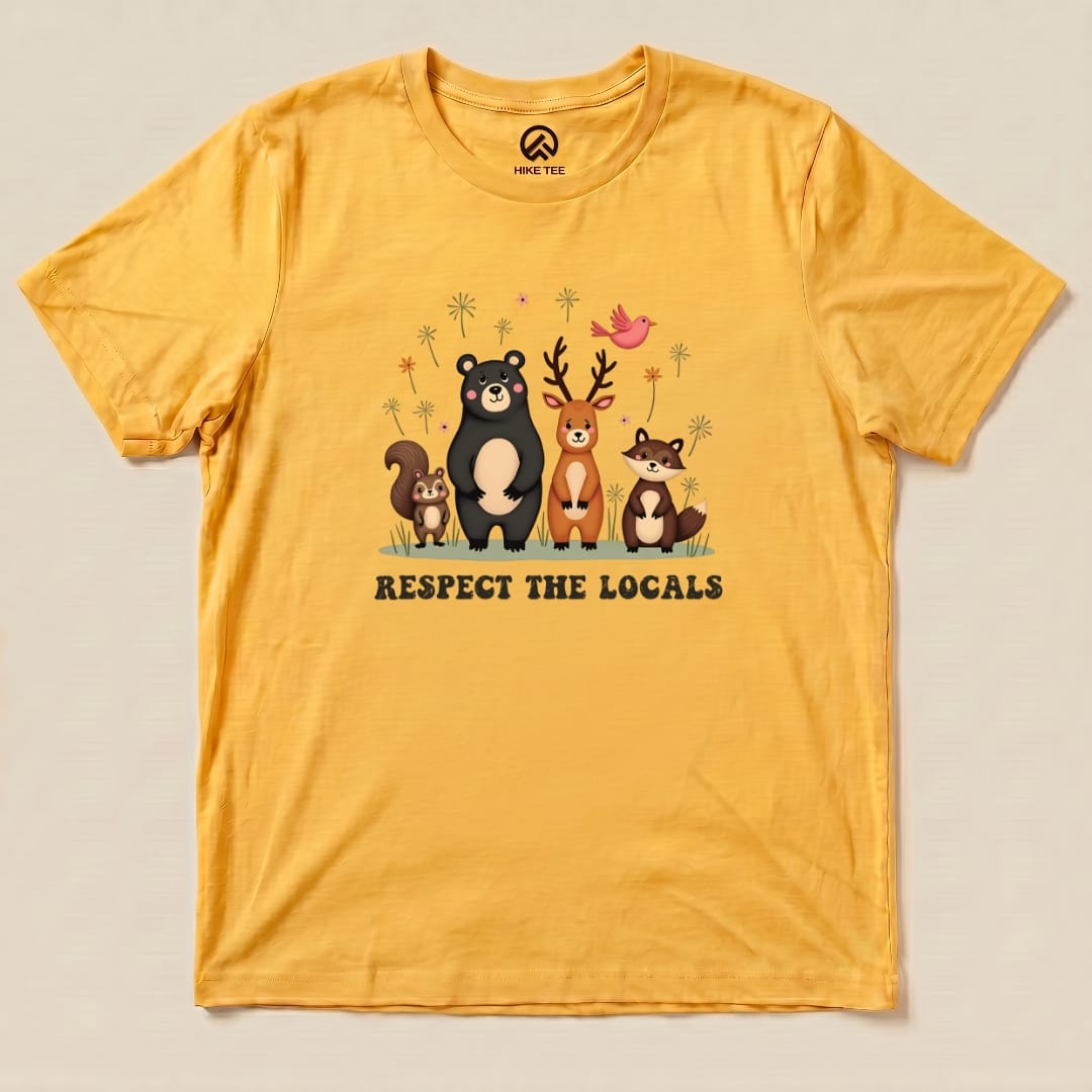 Hike Tee T-Shirt Gold / S Respect The Locals Shirt