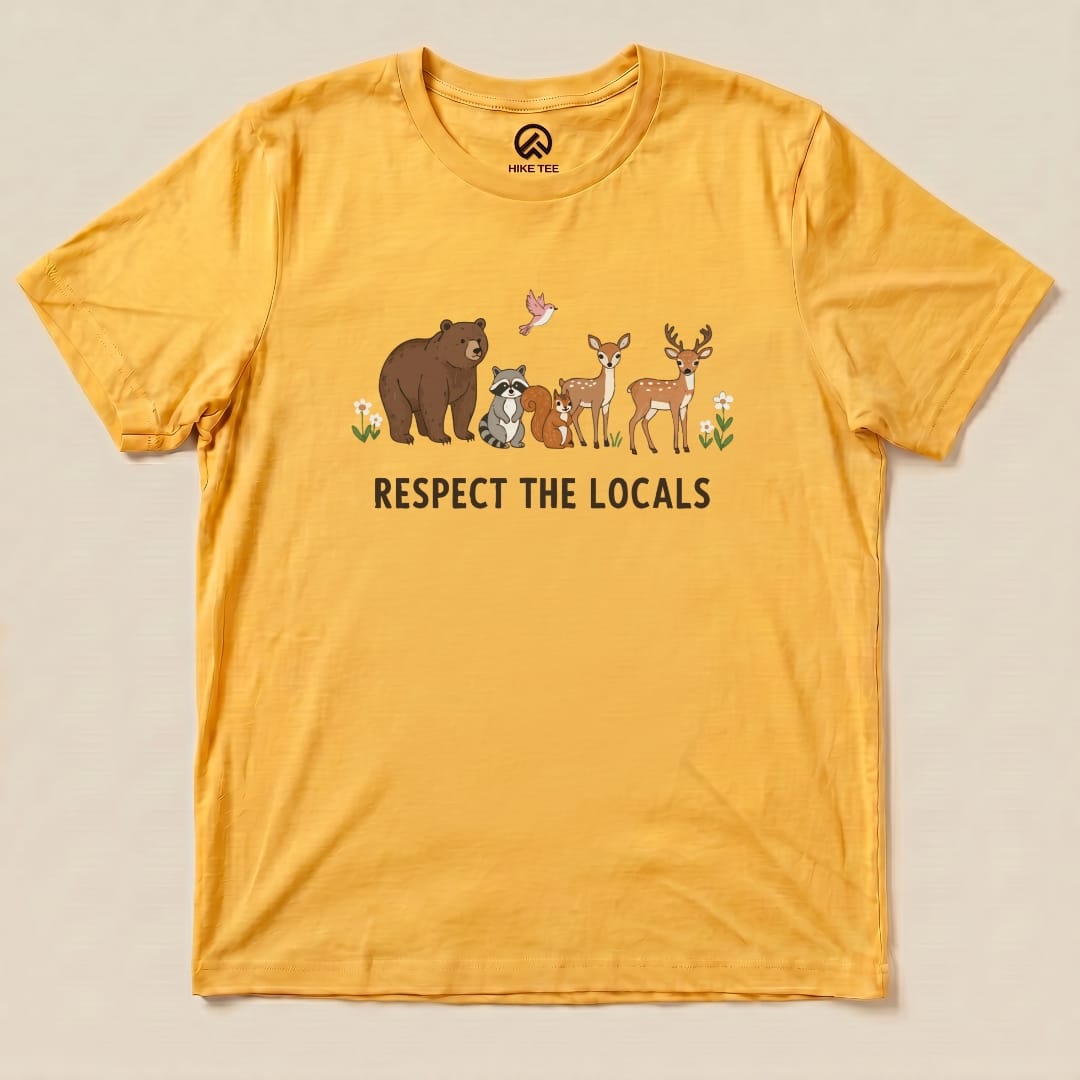 Hike Tee T-Shirt Gold / S Respect The Locals Shirt