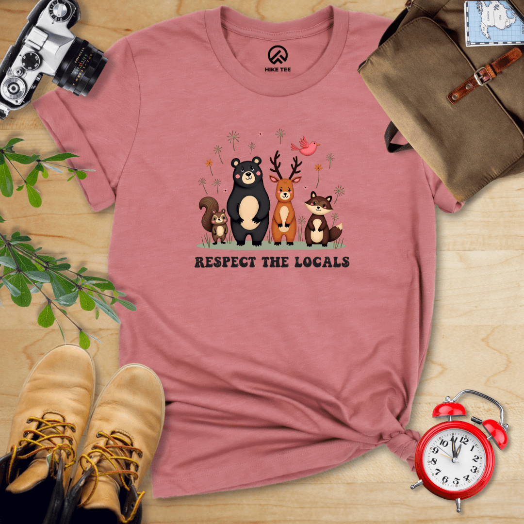 Hike Tee T-Shirt Heather Mauve / S Respect The Locals Shirt