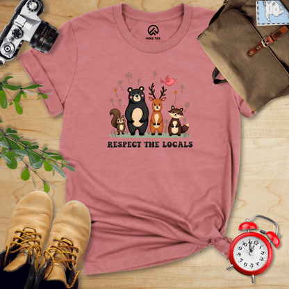 Hike Tee T-Shirt Heather Mauve / S Respect The Locals Shirt
