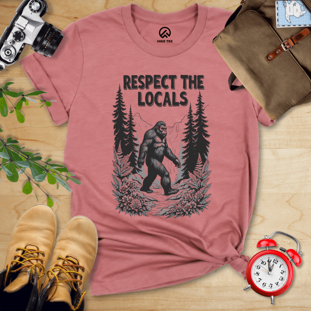 Hike Tee T-Shirt Heather Mauve / S Respect The Locals Shirt