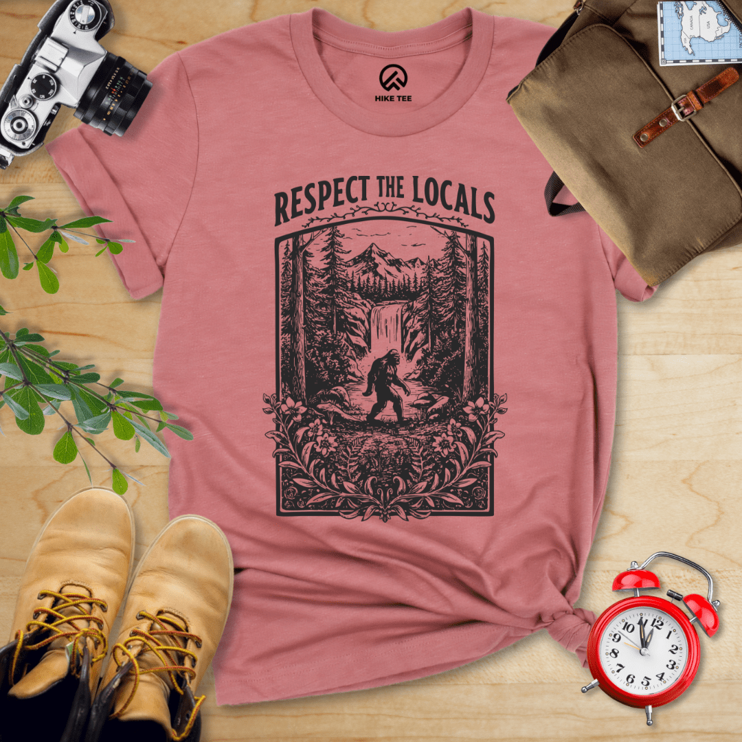 Hike Tee T-Shirt Heather Mauve / S Respect The Locals Shirt