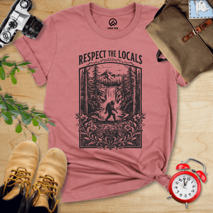 Hike Tee T-Shirt Heather Mauve / S Respect The Locals Shirt