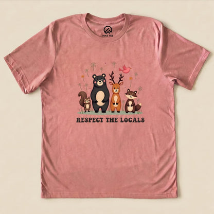 Hike Tee T-Shirt Heather Mauve / S Respect The Locals Shirt