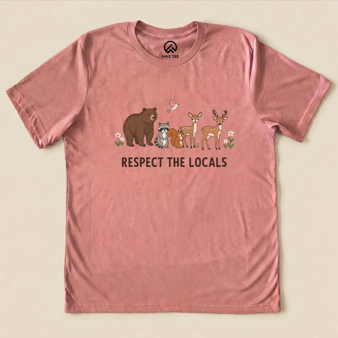 Hike Tee T-Shirt Heather Mauve / S Respect The Locals Shirt