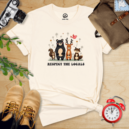Hike Tee T-Shirt Natural / S Respect The Locals Shirt