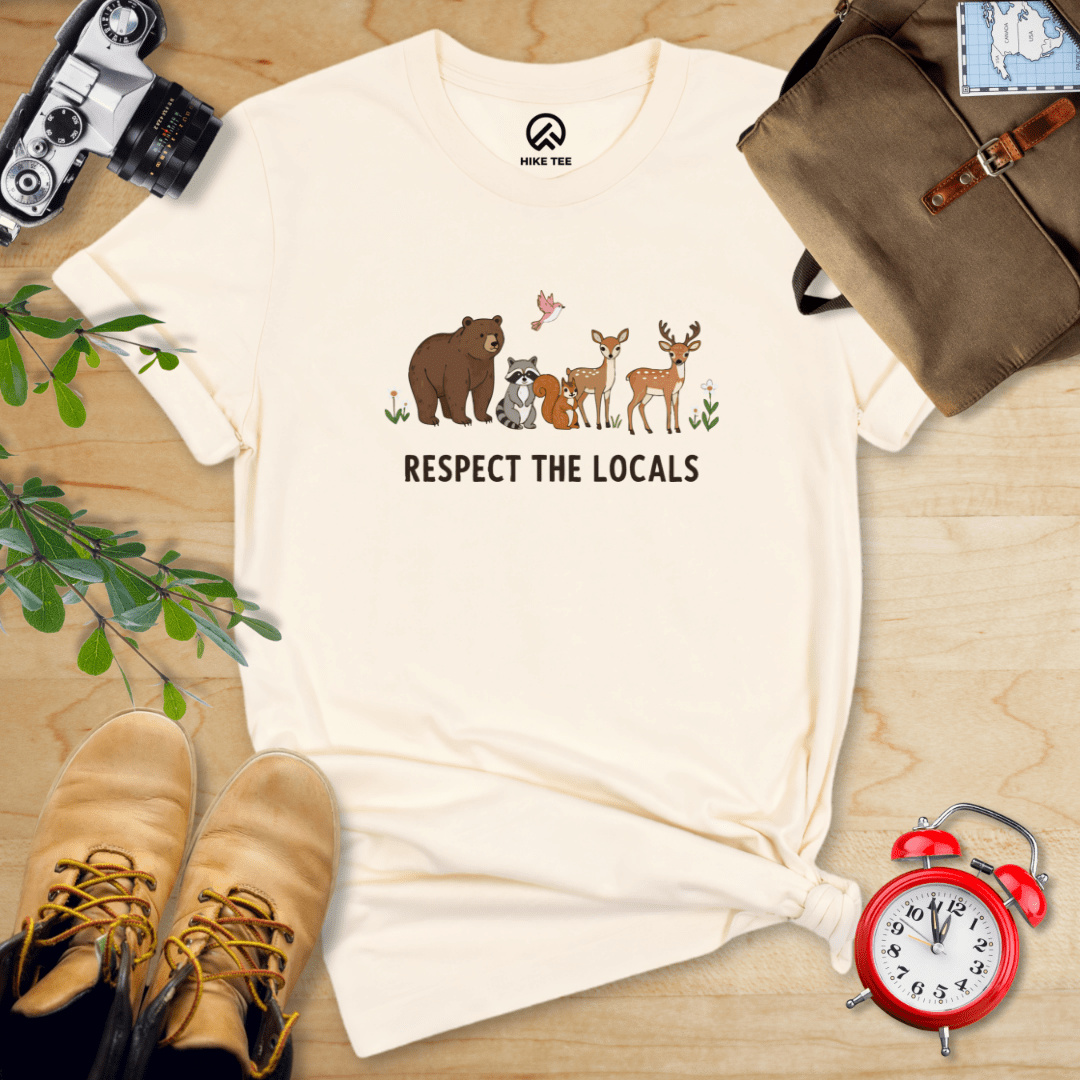 Hike Tee T-Shirt Natural / S Respect The Locals Shirt