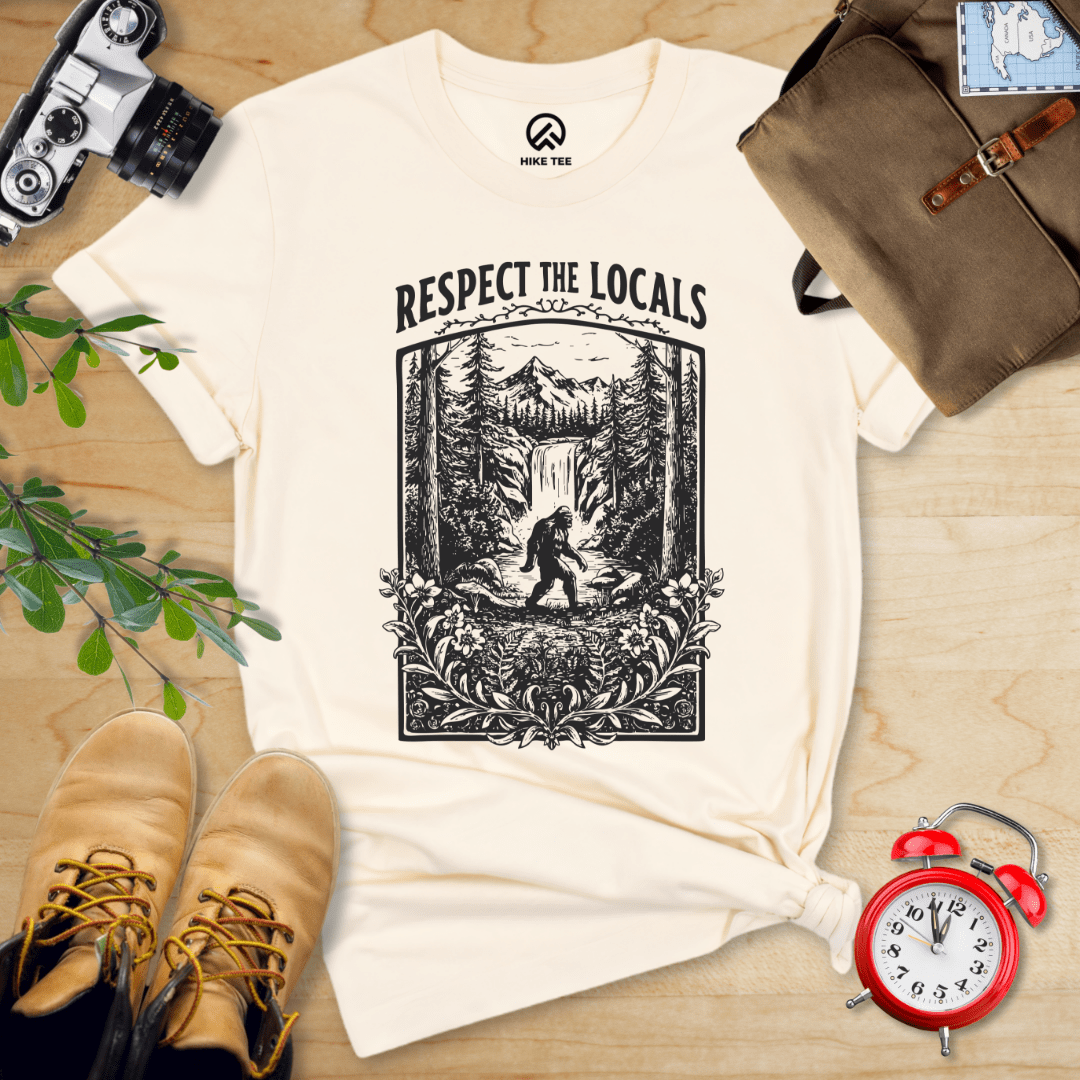 Hike Tee T-Shirt Natural / S Respect The Locals Shirt