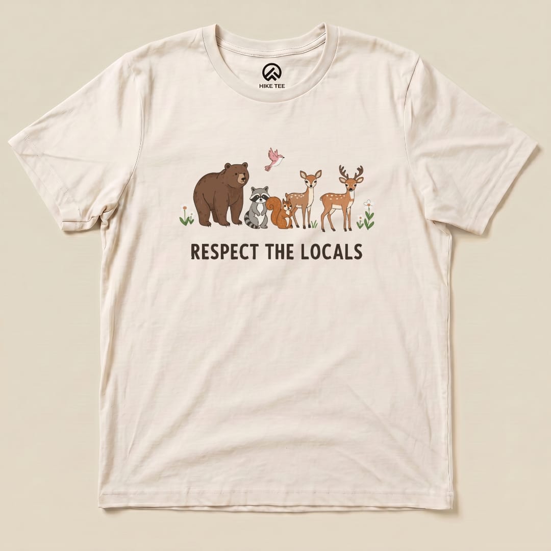 Hike Tee T-Shirt Natural / S Respect The Locals Shirt