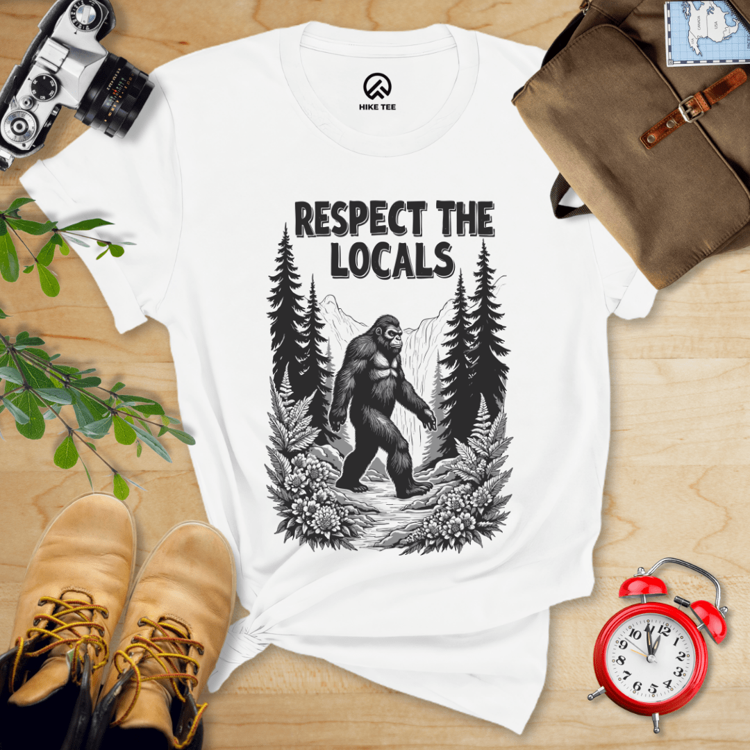 Hike Tee T-Shirt White / S Respect The Locals Shirt