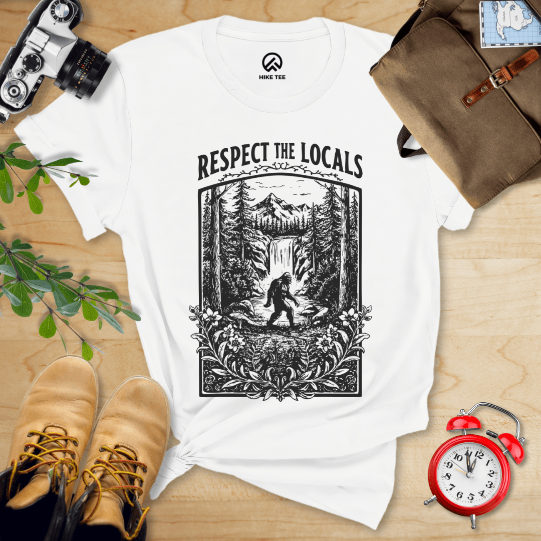 Hike Tee T-Shirt White / S Respect The Locals Shirt