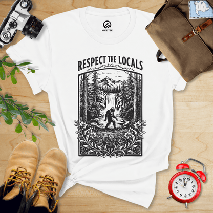 Hike Tee T-Shirt White / S Respect The Locals Shirt