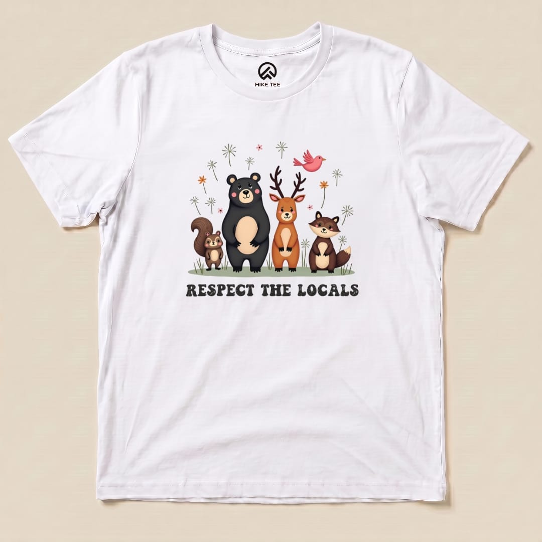 Hike Tee T-Shirt White / S Respect The Locals Shirt