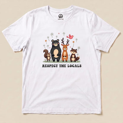Hike Tee T-Shirt White / S Respect The Locals Shirt