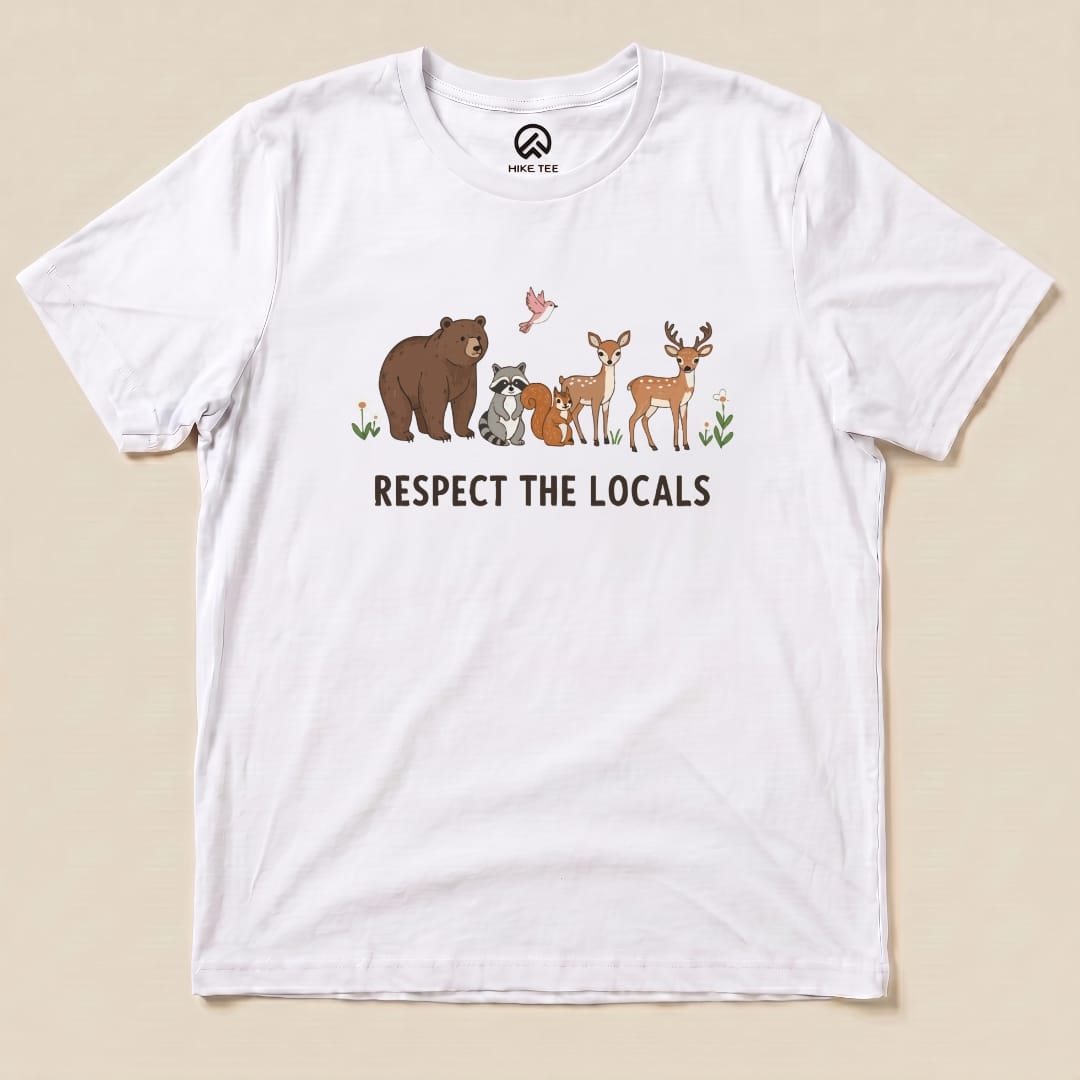 Hike Tee T-Shirt White / S Respect The Locals Shirt