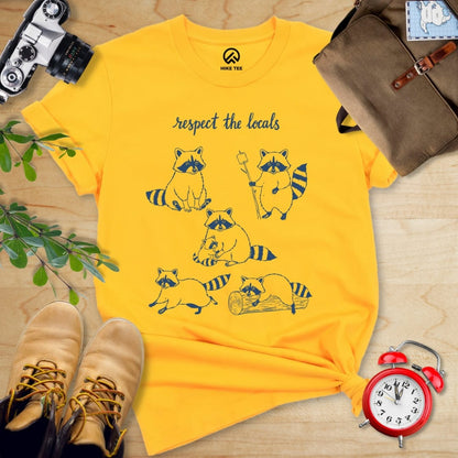 Hike Tee T-Shirt Respect the Raccoons Shirt