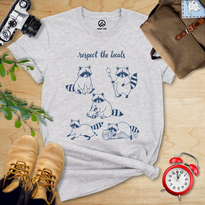 Hike Tee T-Shirt Respect the Raccoons Shirt