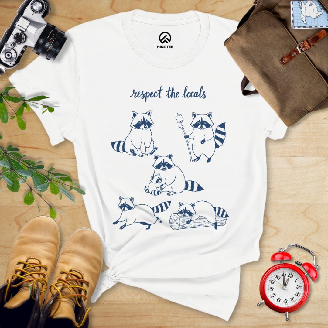 Hike Tee T-Shirt Respect the Raccoons Shirt