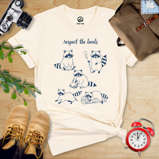 Hike Tee T-Shirt Respect the Raccoons Shirt