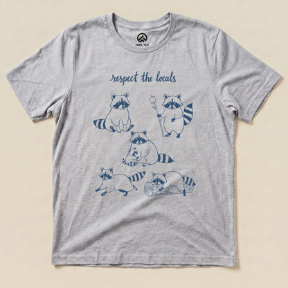 Hike Tee T-Shirt Athletic Heather / S Respect the Raccoons Shirt