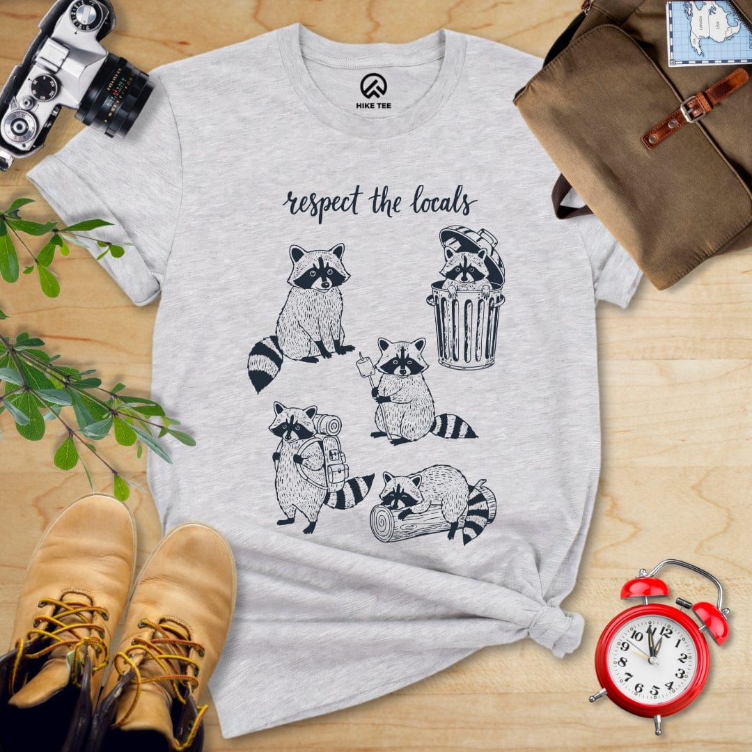 Hike Tee T-Shirt Athletic Heather / S Respect the Raccoons