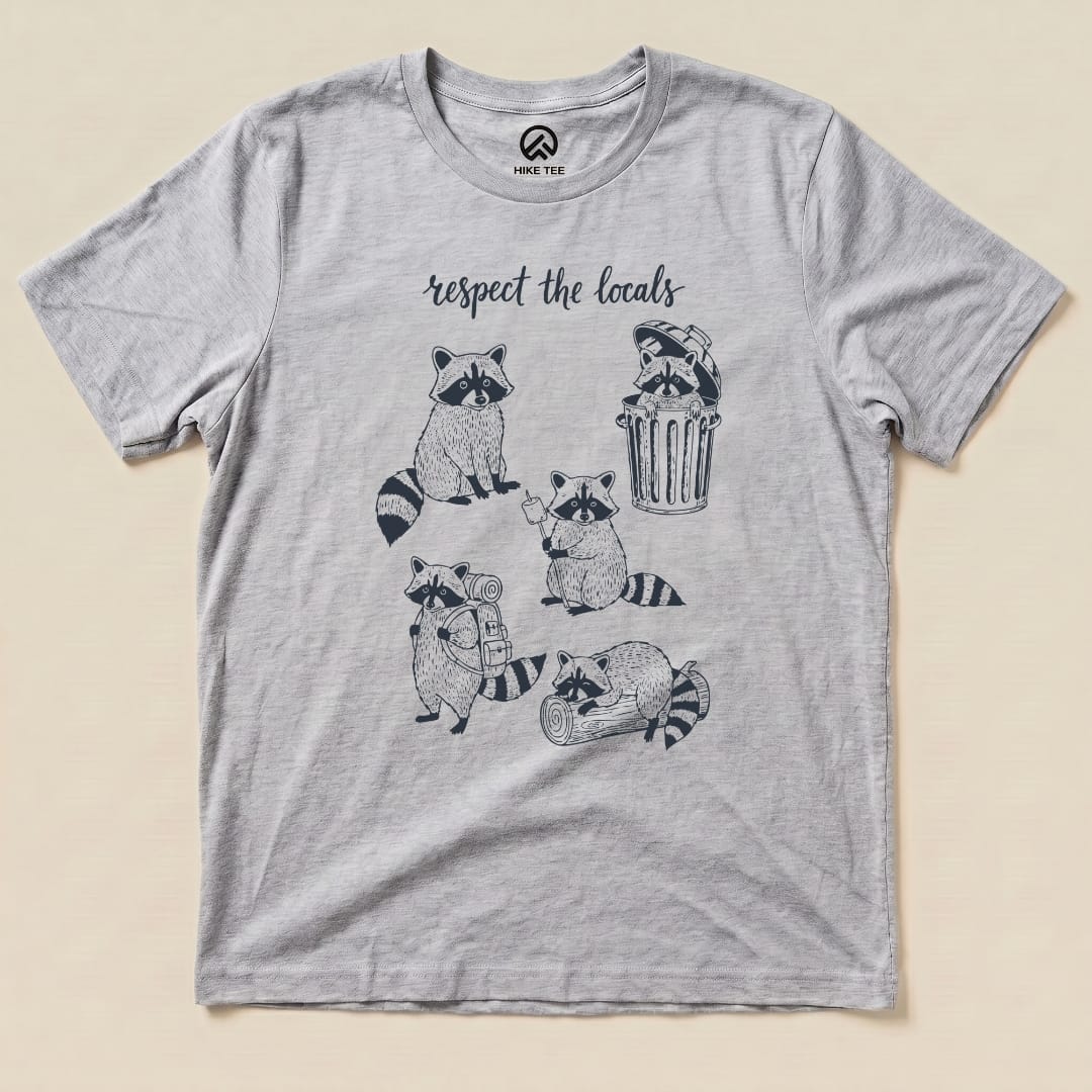 Hike Tee T-Shirt Athletic Heather / S Respect the Raccoons