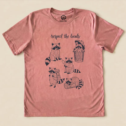 Hike Tee T-Shirt Heather Mauve / S Respect the Raccoons