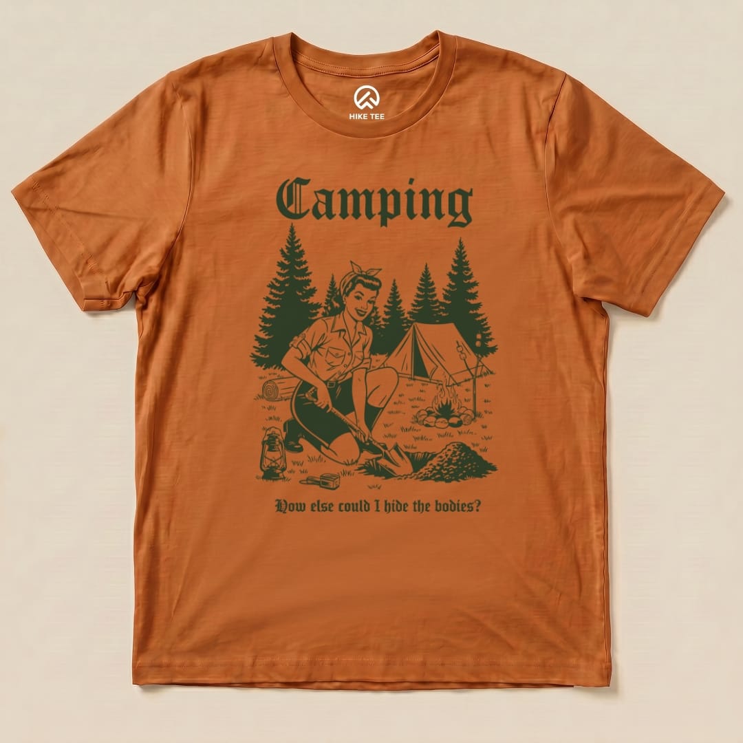 Hike Tee T-Shirt Autumn / S Retro Camping Hiding Shirt