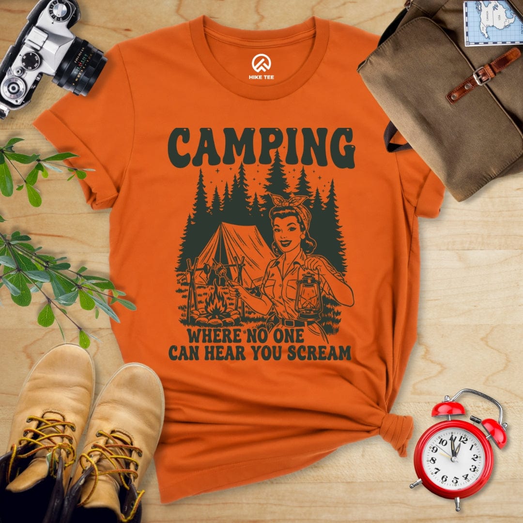 Hike Tee T-Shirt Autumn / S Retro Camping Scream Shirt