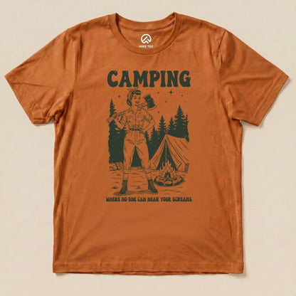 Hike Tee T-Shirt Autumn / S Retro Camping Screams Shirt
