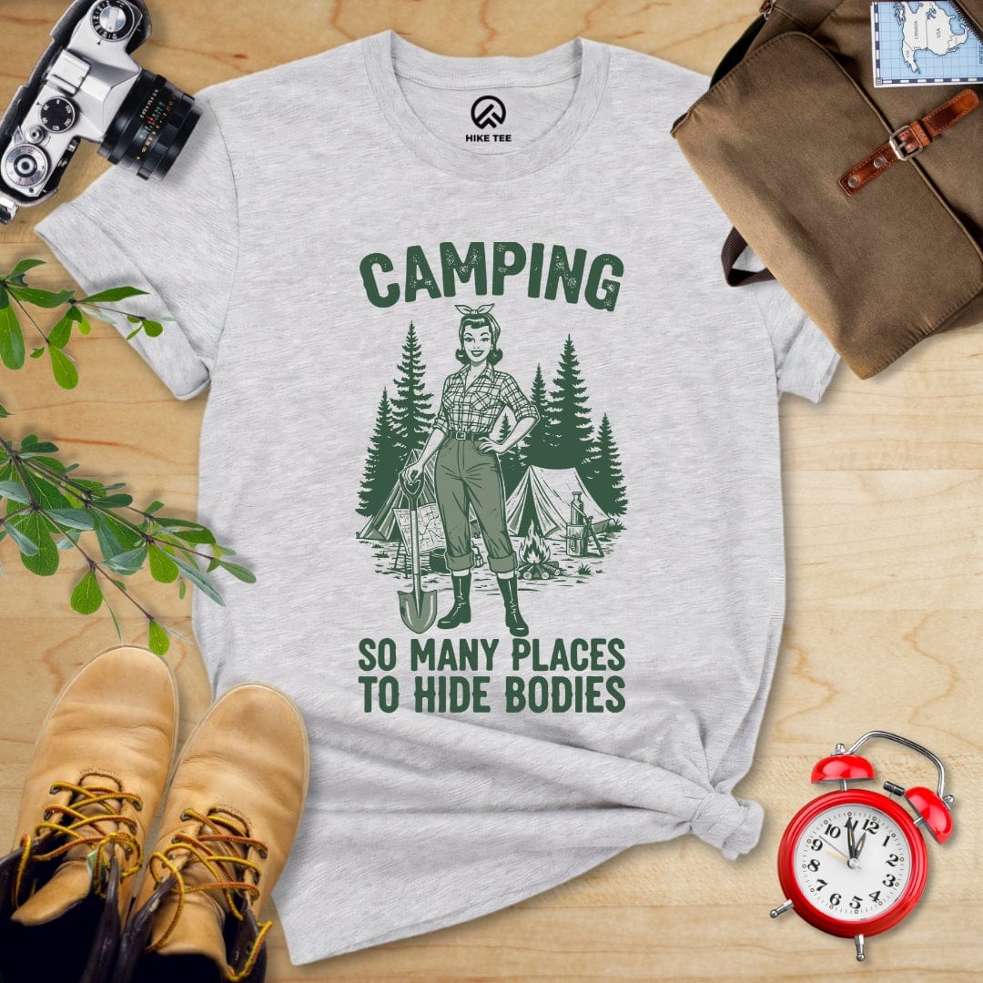 Hike Tee T-Shirt Athletic Heather / S Retro Camping Shirt
