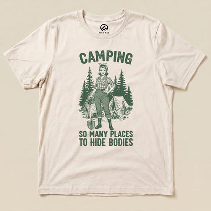 Hike Tee T-Shirt Natural / S Retro Camping Shirt