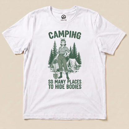 Hike Tee T-Shirt White / S Retro Camping Shirt
