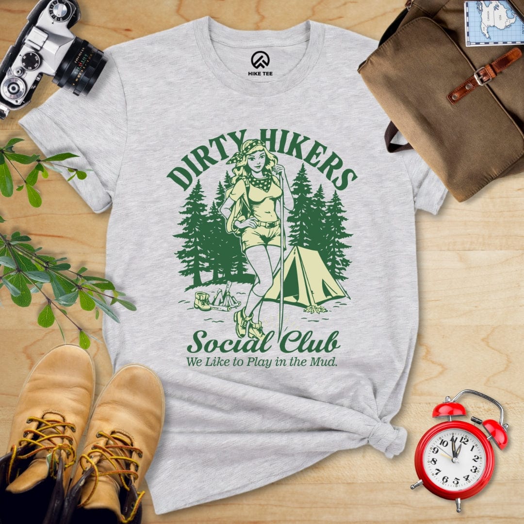 Printify T-Shirt Athletic Heather / S Retro Dirty Hikers Shirt
