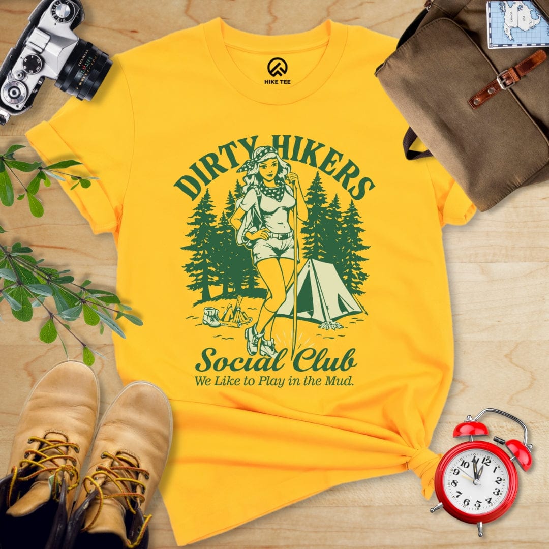 Printify T-Shirt Gold / S Retro Dirty Hikers Shirt