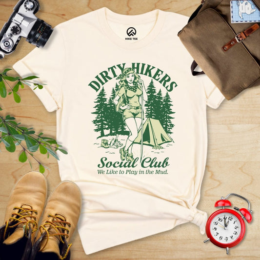 Printify T-Shirt Natural / S Retro Dirty Hikers Shirt