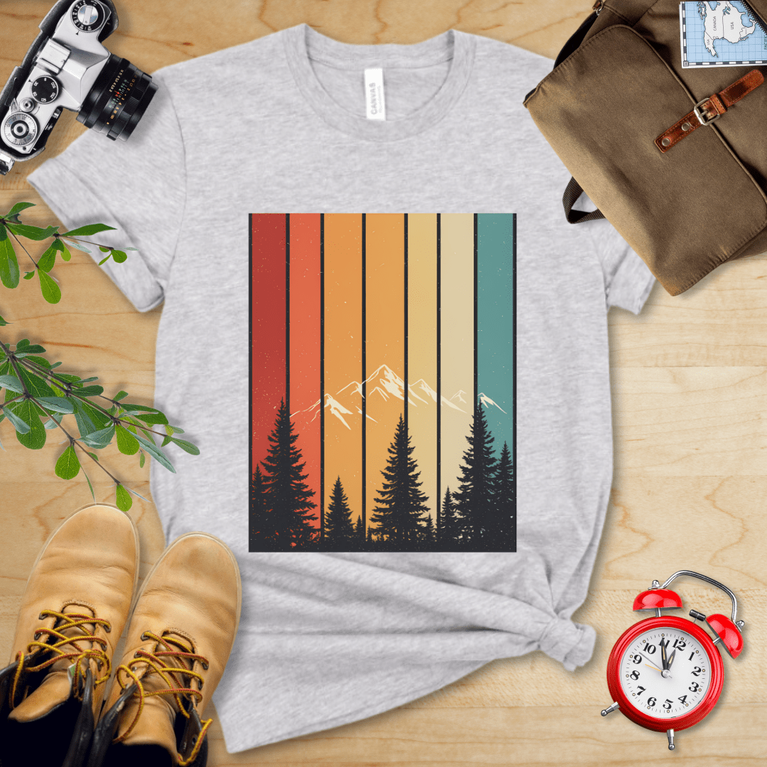 Hike Tee T-Shirt Athletic Heather / S Retro Forest Shirt