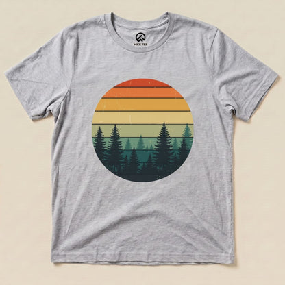 Retro Forest Shirt Hike Tee T-Shirt Athletic Heather / S