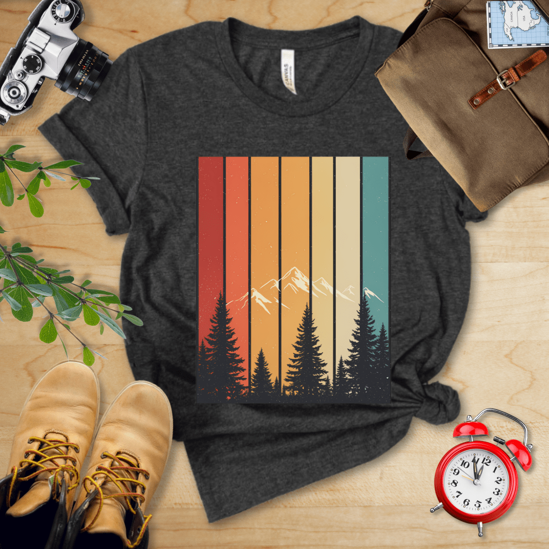 Hike Tee T-Shirt Dark Grey Heather / S Retro Forest Shirt