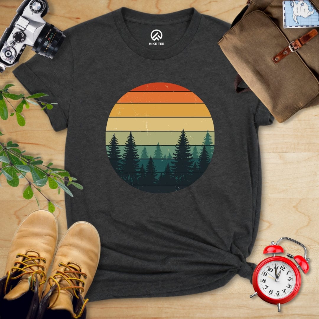 Hike Tee T-Shirt Dark Grey Heather / S Retro Forest Shirt