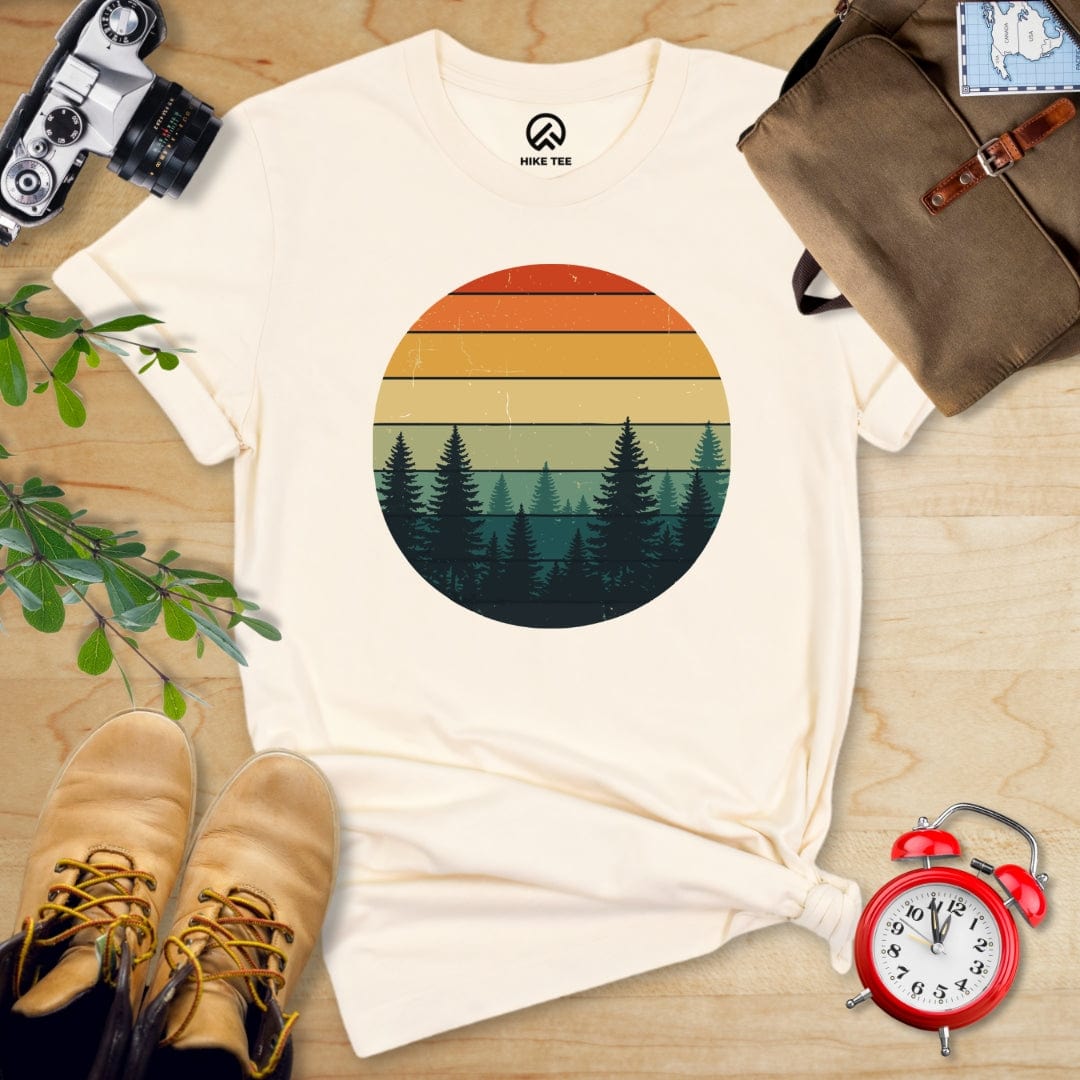 Hike Tee T-Shirt Natural / S Retro Forest Shirt