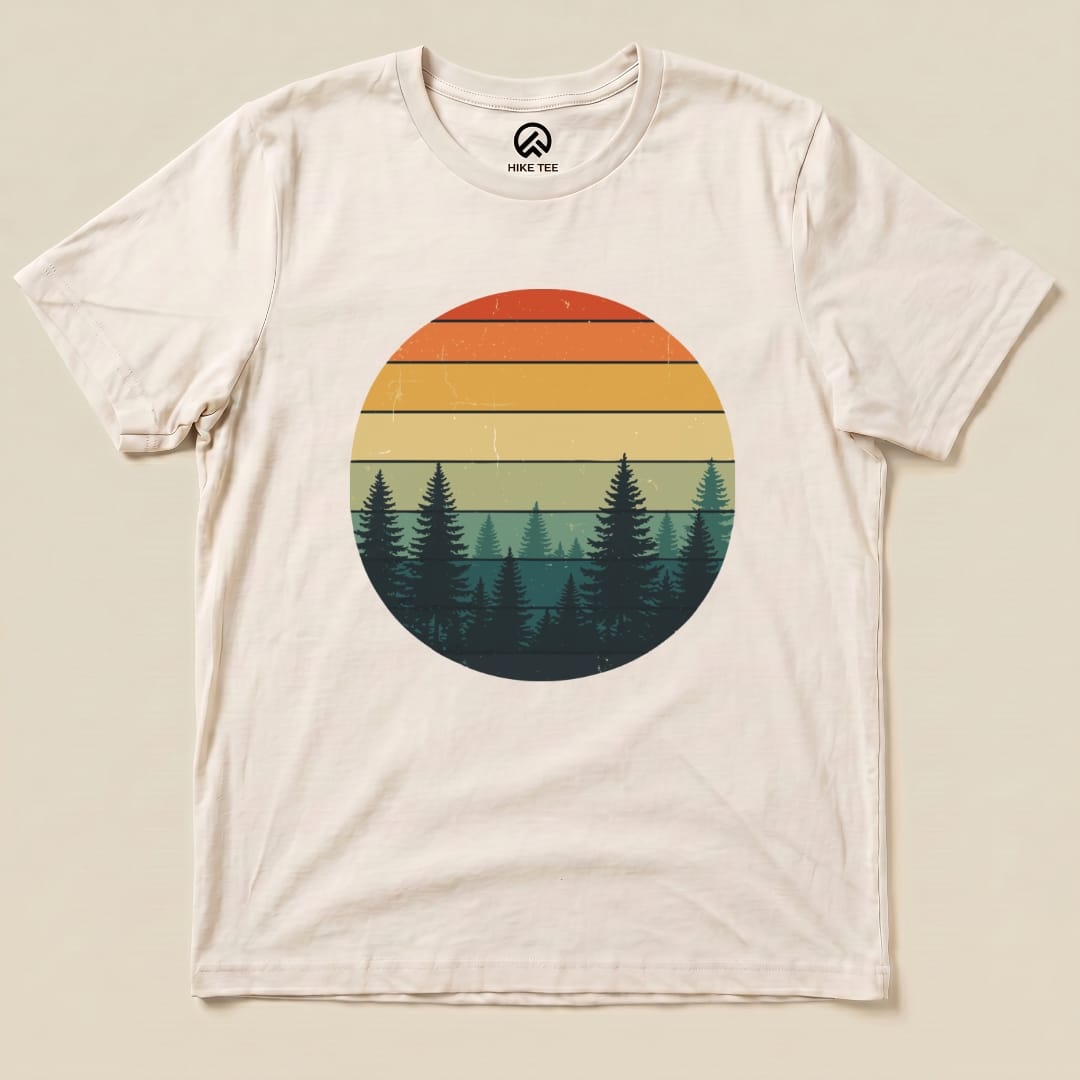 Retro Forest Shirt Hike Tee T-Shirt Natural / S
