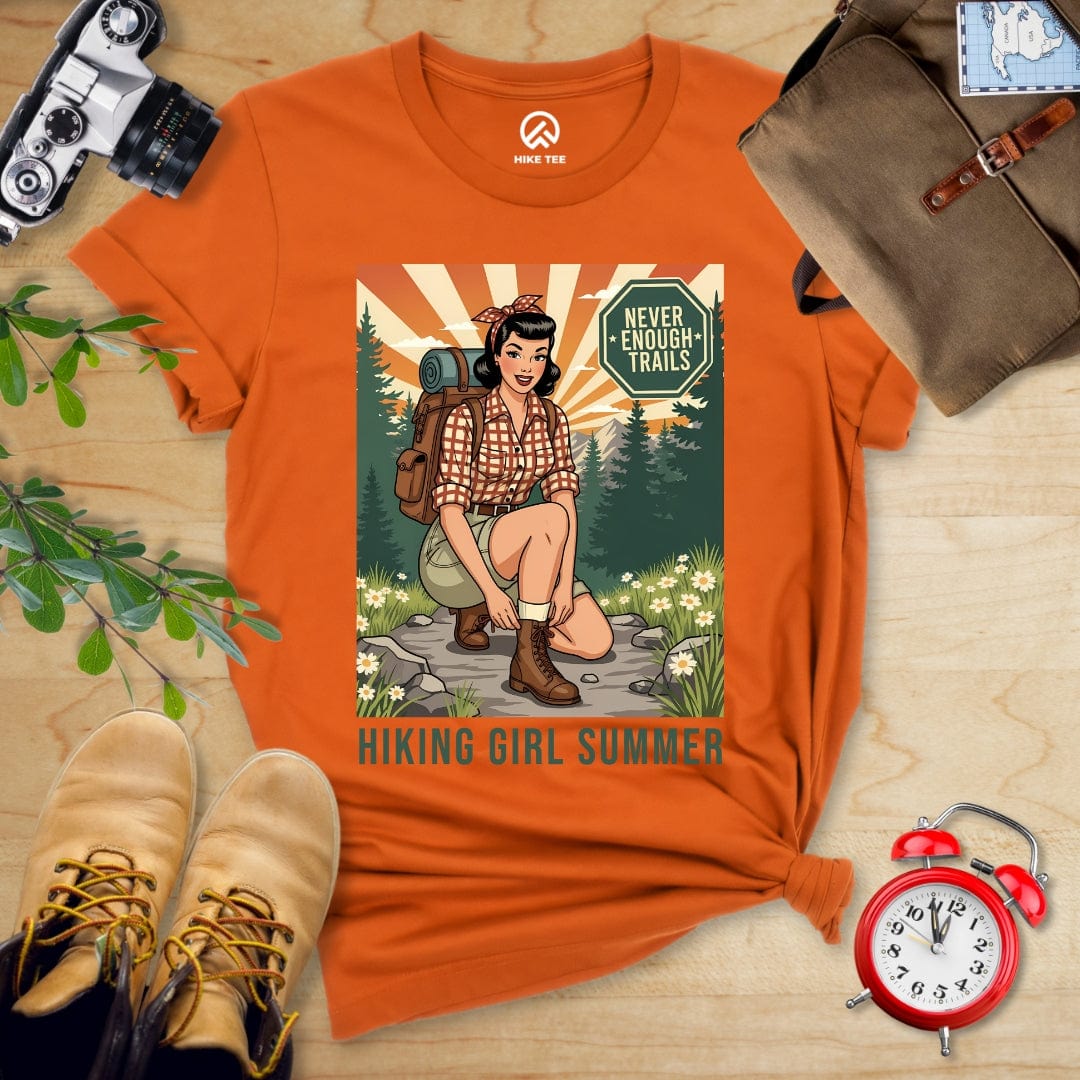 Hike Tee T-Shirt Autumn / S Retro Hiking Girl Shirt
