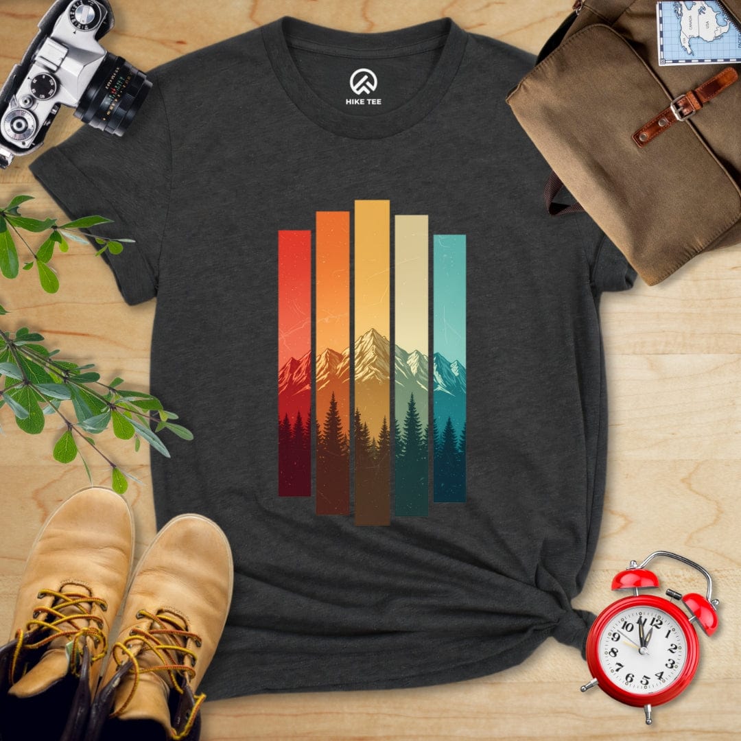 Hike Tee T-Shirt Dark Grey Heather / S Retro Mountain Shirt
