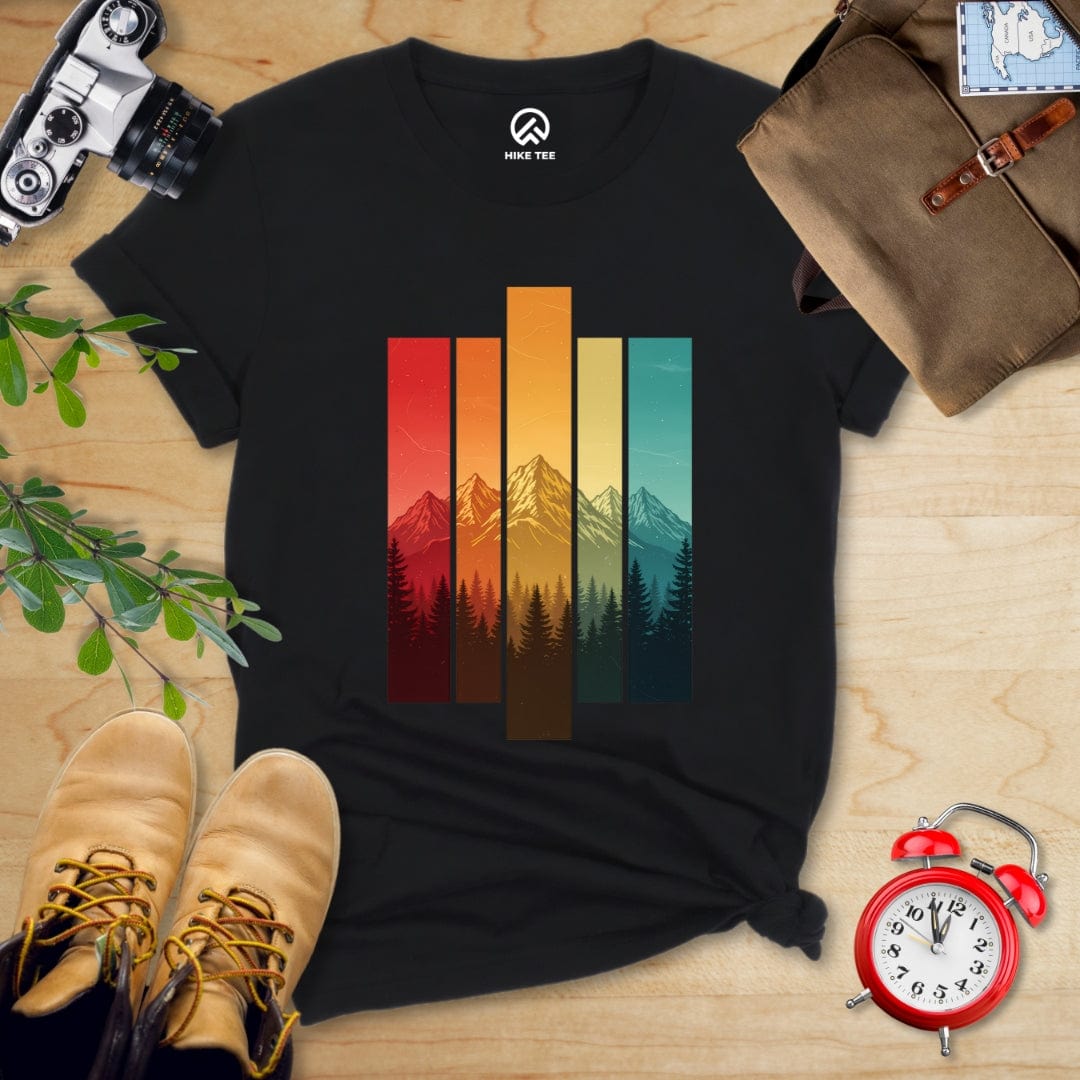 Hike Tee T-Shirt Black / S Retro Mountains Shirt