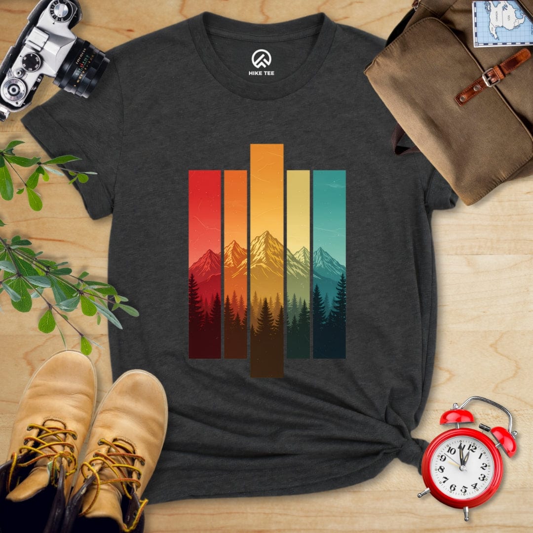 Hike Tee T-Shirt Dark Grey Heather / S Retro Mountains Shirt
