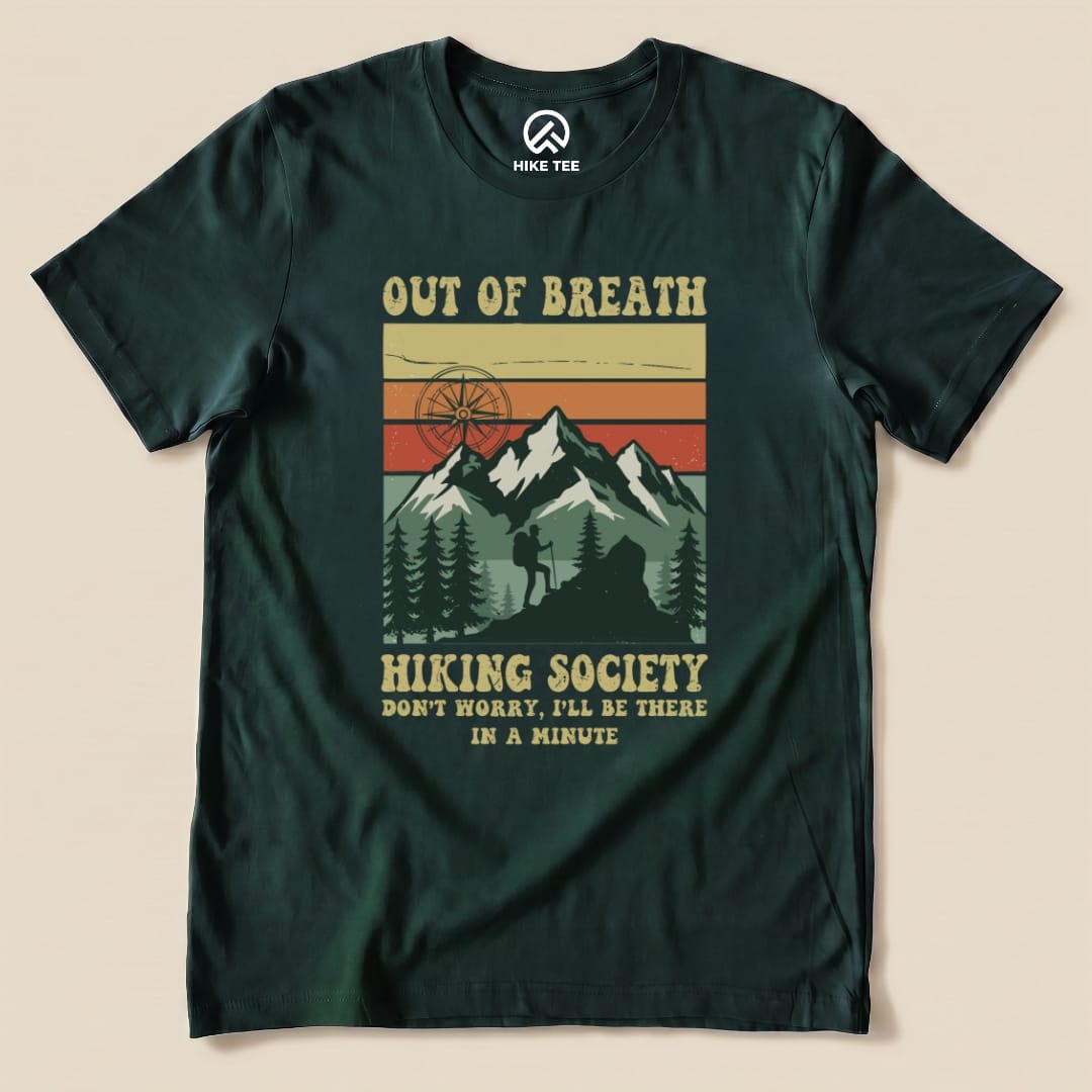 Hike Tee T-Shirt Forest / S Retro Out Of Breath Shirt