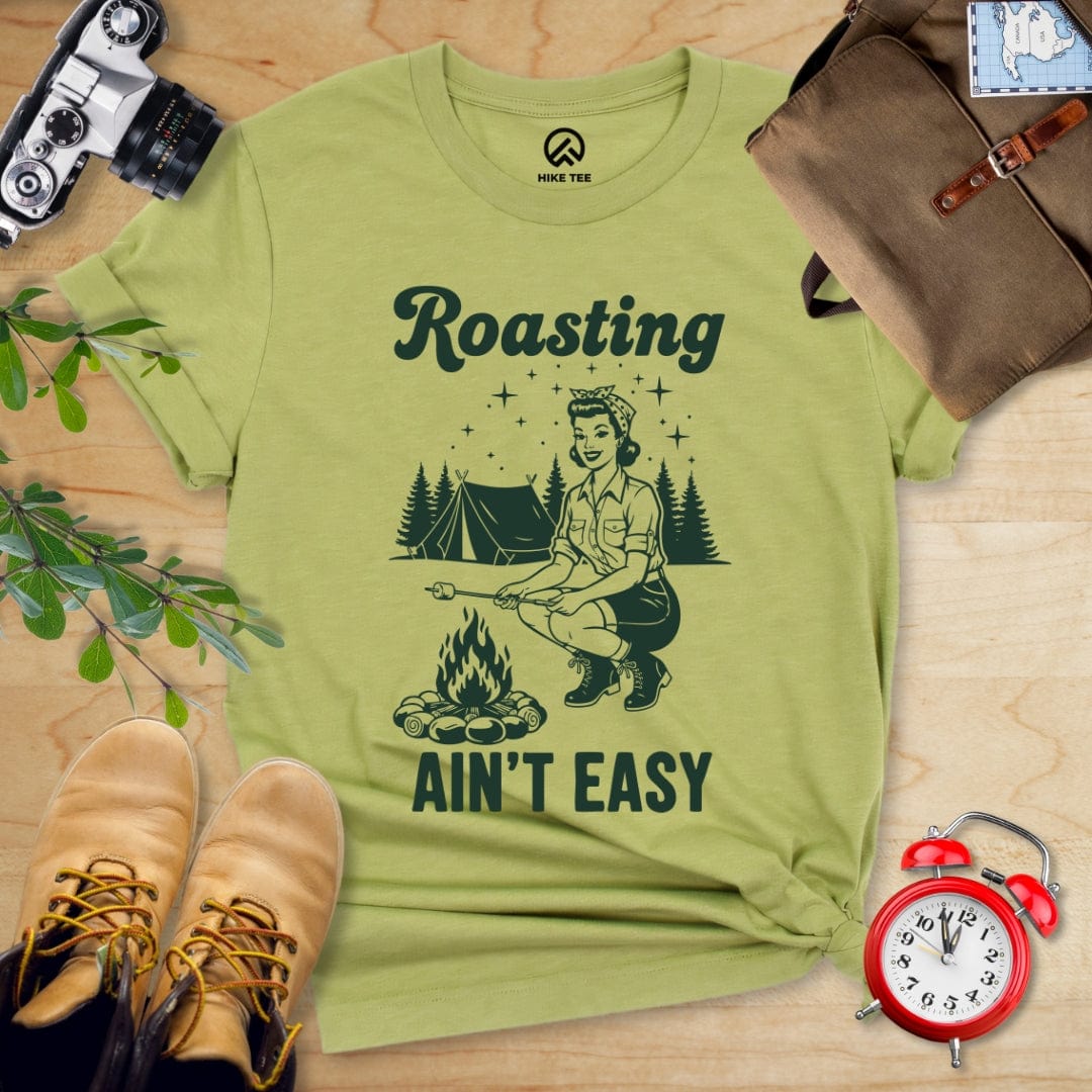 Hike Tee T-Shirt Heather Green / S Retro Raosting Shirt