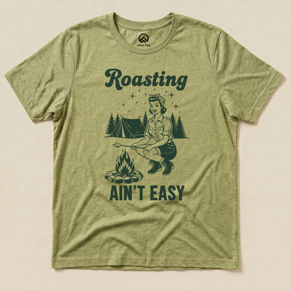 Hike Tee T-Shirt Heather Green / S Retro Raosting Shirt