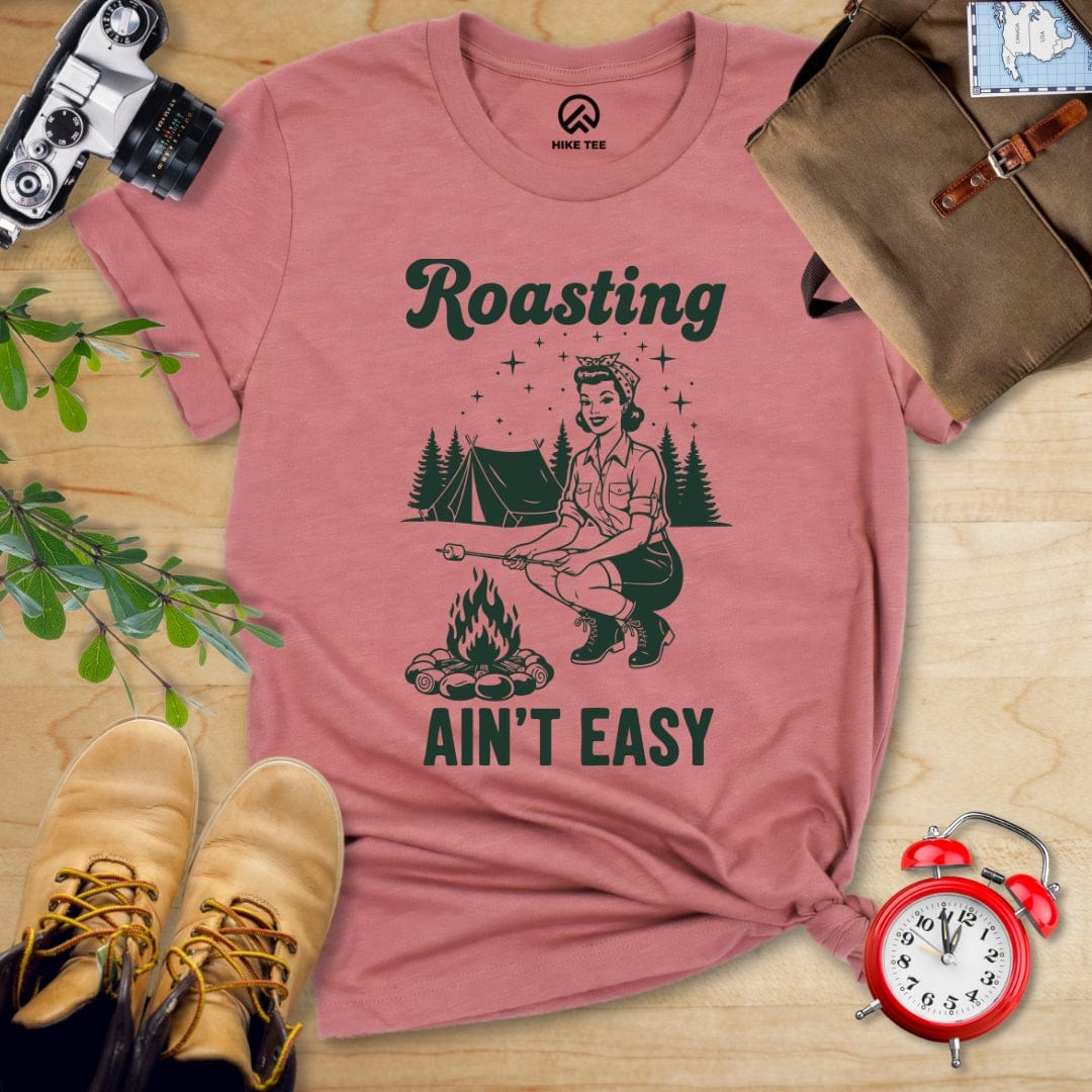 Hike Tee T-Shirt Heather Mauve / S Retro Raosting Shirt